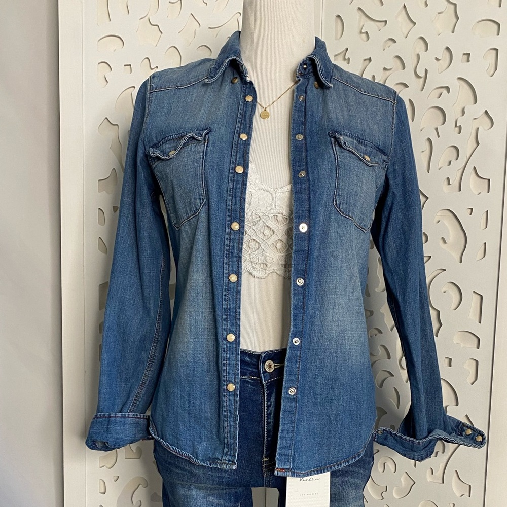 Chambray Denim Button Up - image 1